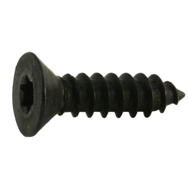 Midwest Fastener Sheet Metal Screw, #8 x 5/8 in, Black Steel Flat Head Torx Drive, 35 PK 36925 - main